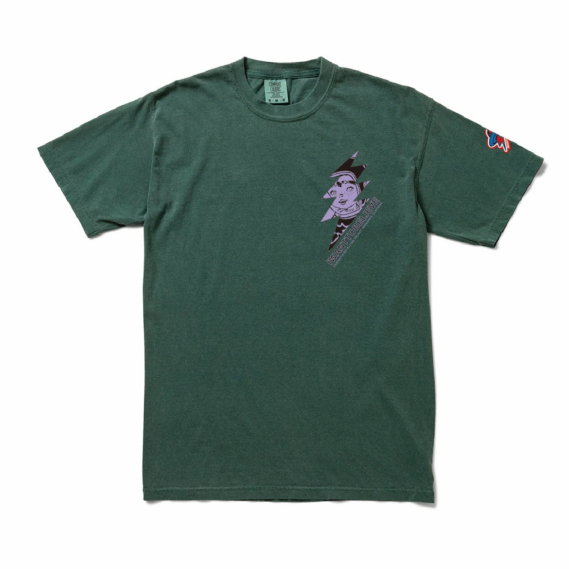 Linda TEE One point T-shirt GREEN