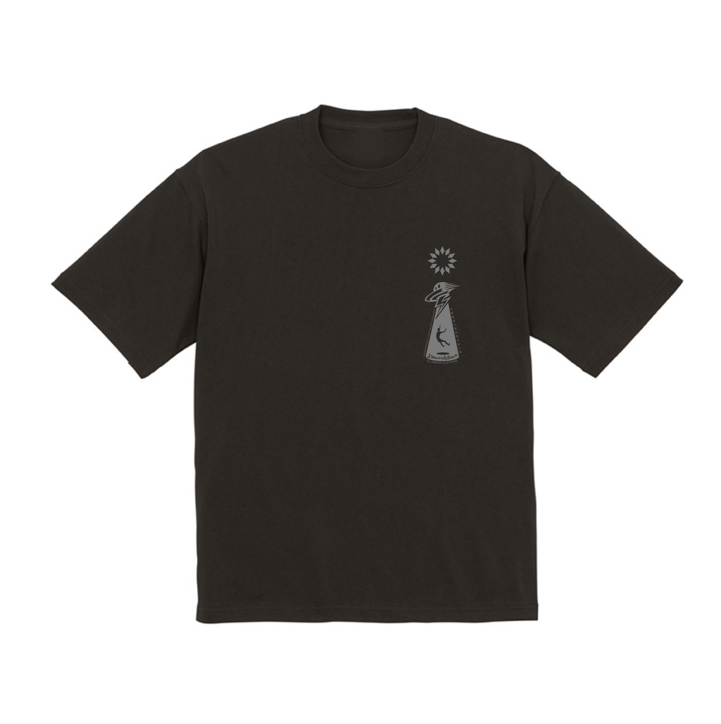 IWANTTOBELIEVE & PUMP PUSH YOUR LIMITS compass UFOs TEE SUMI BLACK
