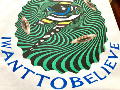 【予約商品:10月中旬以降お届け予定】INVASION Eye TEE 　WHITE