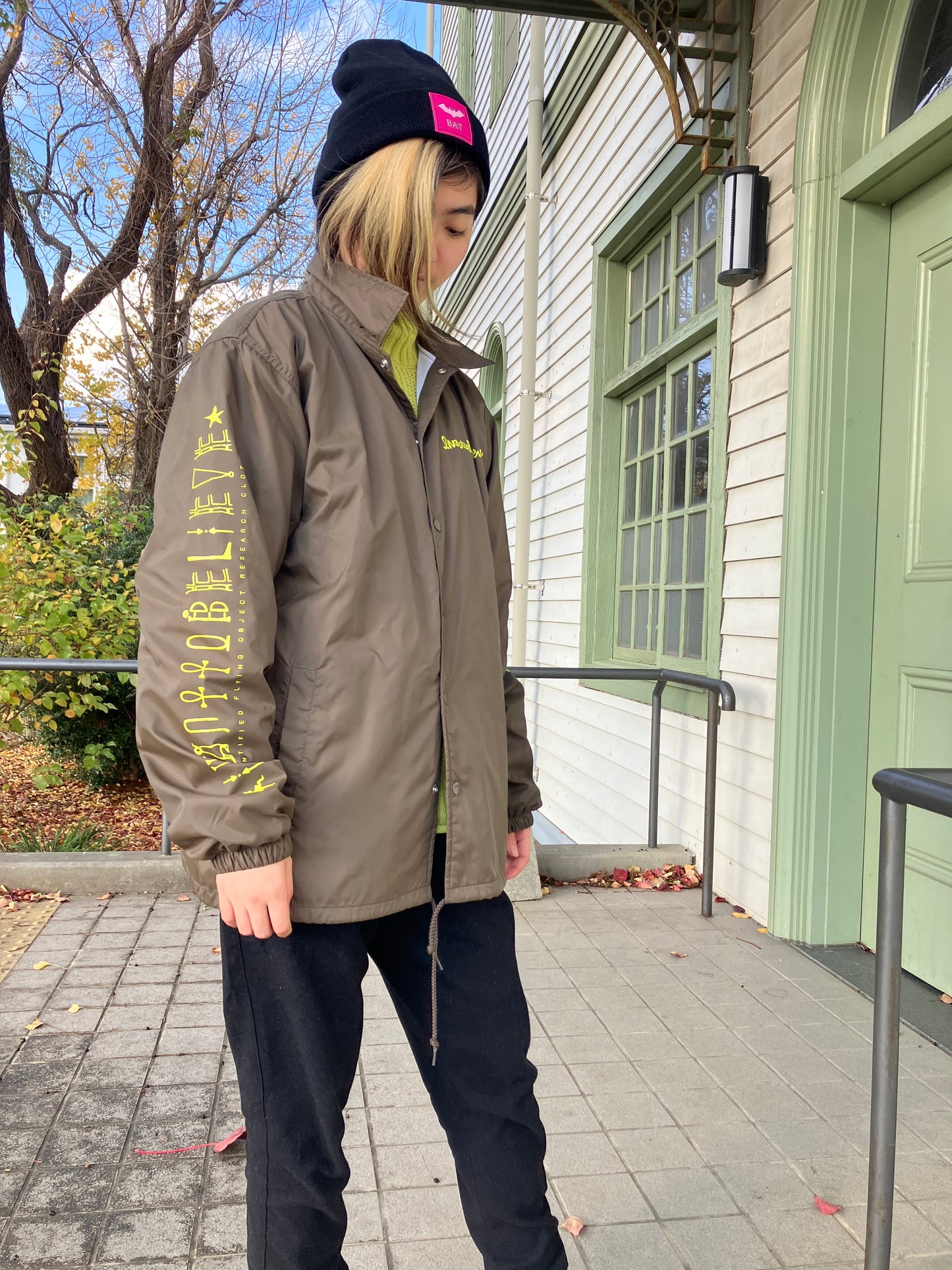 "UFO" Nylon Coach Jacket