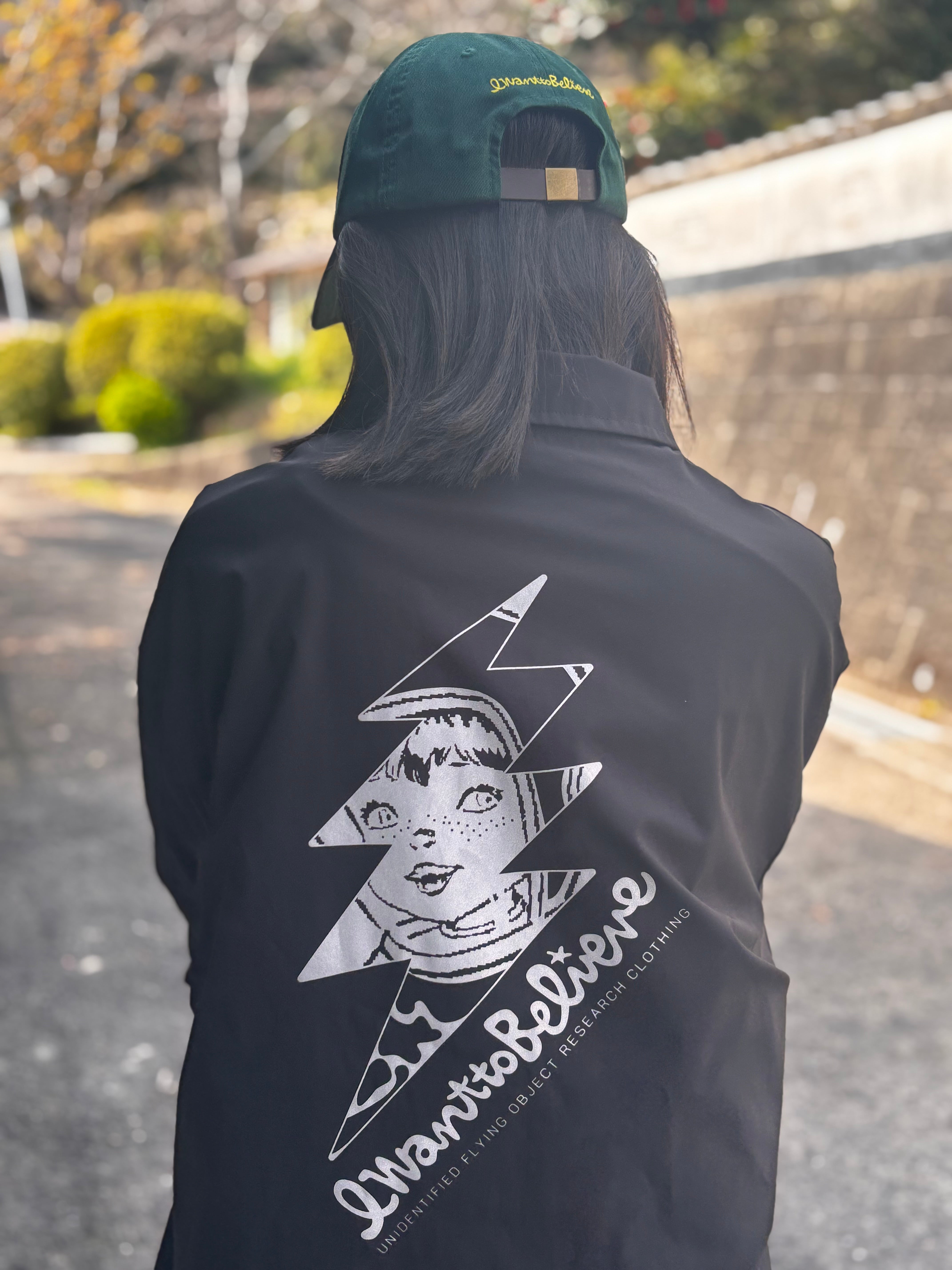 IWANTTOBELIEVE 定番のコーチジャケット。 BLACK – Iwantobelieve