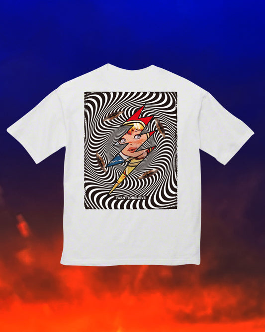 T-shirt 003 ＷＨＴ Title: IWANTTOBELIEVE UFO