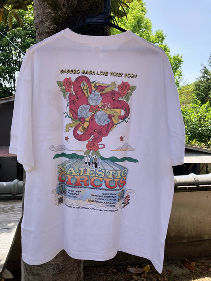 MAJESTIC CIRCUS 九州ツアー2024 T-Shirts　WHITE
