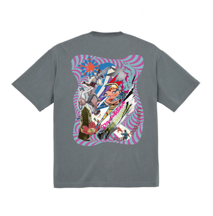 IWANTTOBELIEVE & PUMP PUSH YOUR LIMITS  Flying Climber TEE  STONE GREEN