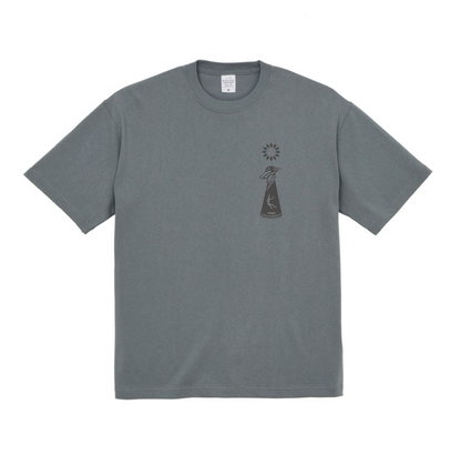 IWANTTOBELIEVE & PUMP PUSH YOUR LIMITS  Flying Climber TEE  STONE GREEN