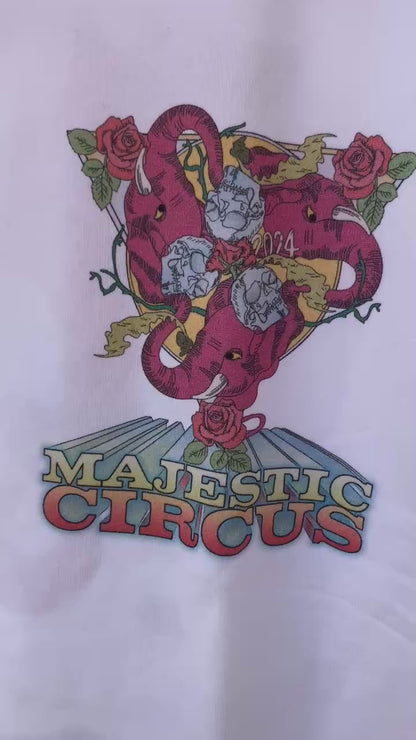 MAJESTIC CIRCUS 九州ツアー2024 T-Shirts　WHITE